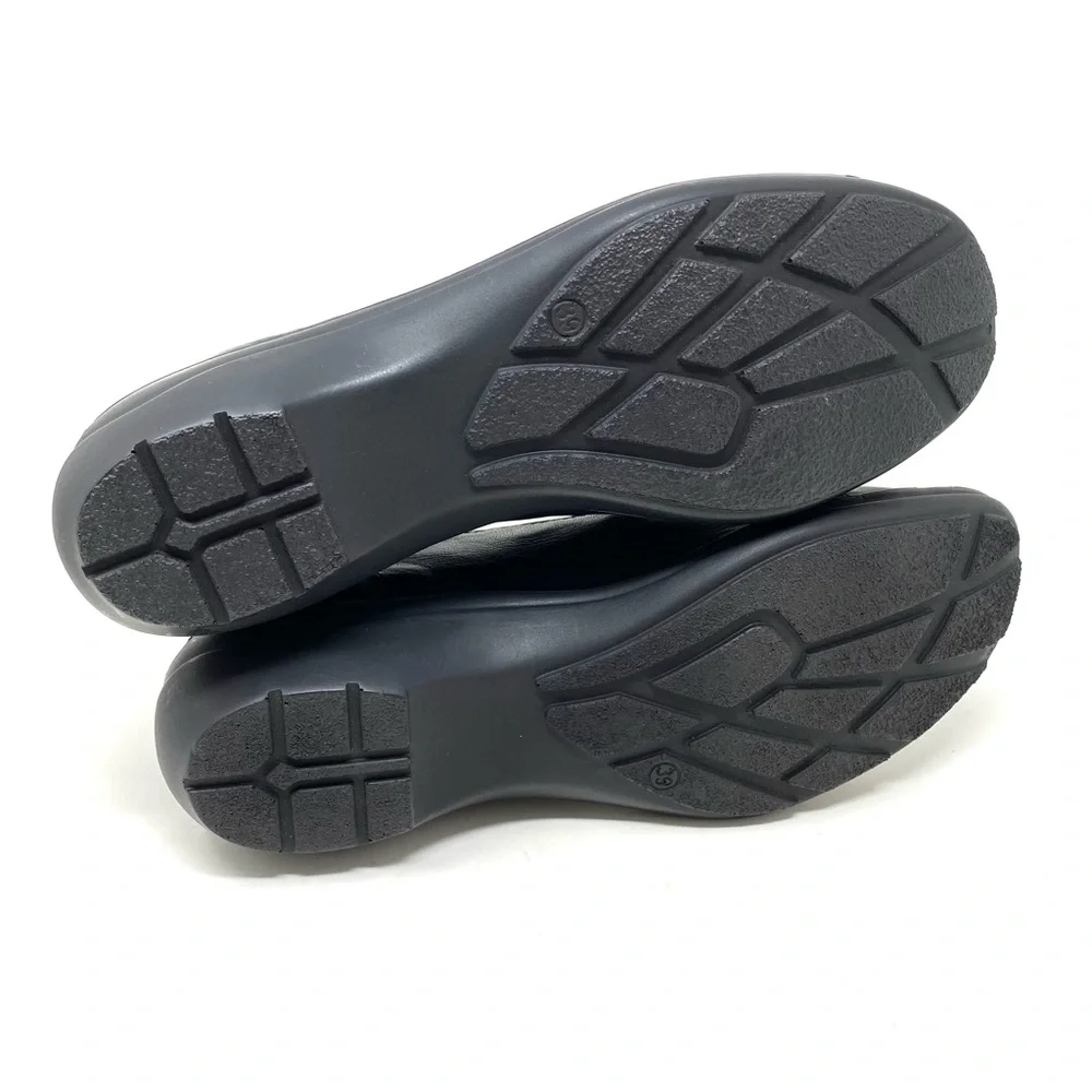 Romika Dora 01 Black Leather Slip On Comfort Walking Shoes